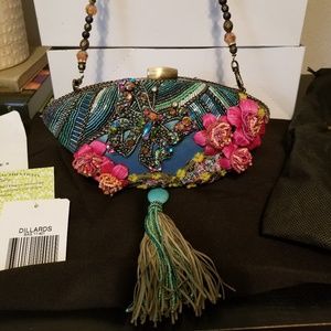 Mary Frances beaded butterfly bag